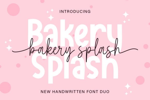 Bakery Splash Duo: A Crafting Font for Romantic Product Designs