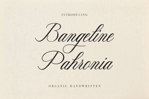 Bangeline Pahronia: A Font for Authentic Marketing Visuals