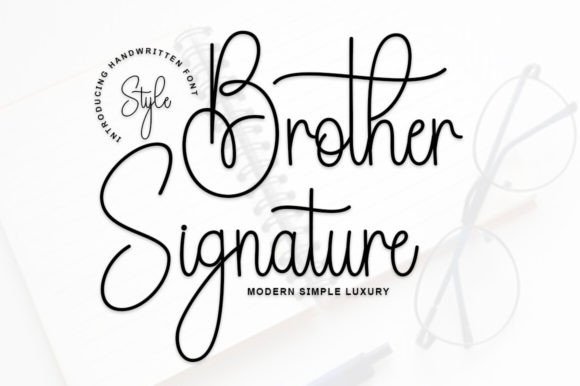 Brother Signature: A Typeface for Personal Branding and Digital Elegance