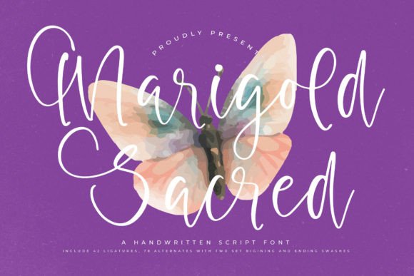 Marigold Sacred: An Essential Script Font for Digital Branding