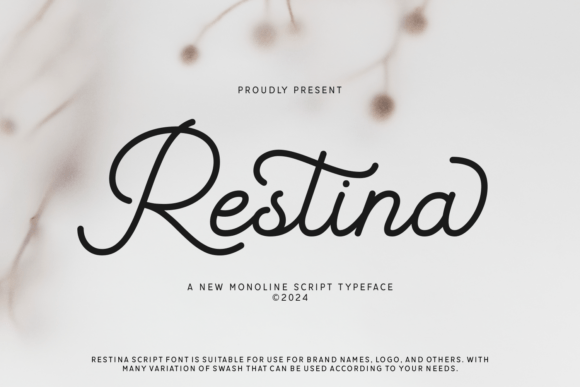 Restina: A Craft-Friendly Script Font for Beautiful Product Designs