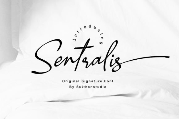 Sentralis Font: An Elegant Script for Digital Design