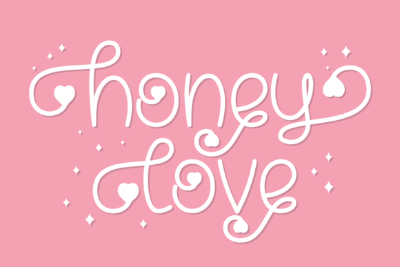The Honey Love Font: A Handwritten Typeface for Crafters