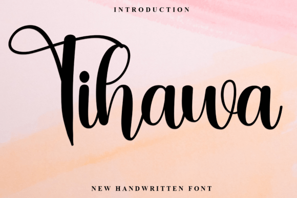 Tihawa: A Delicate Handwritten Font for Modern Web Design