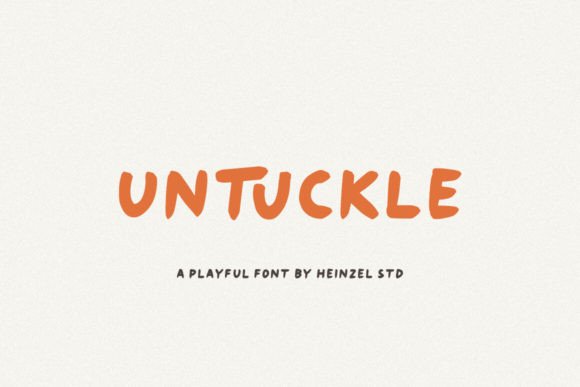 Untuckle: A Playful Typeface for Editorial Warmth