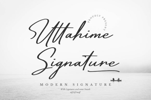 Uttahime: An Elegant Signature Font for Building a Memorable Brand